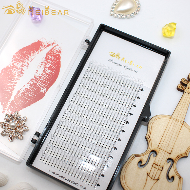 ODM handmade pre made volume eyelash extension thickness 0.05 0.10 0.15 with custom logo design